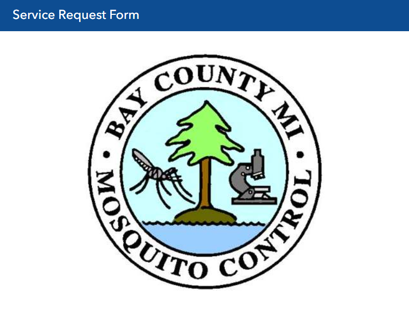 An image of Mosquito Control's online service request form 